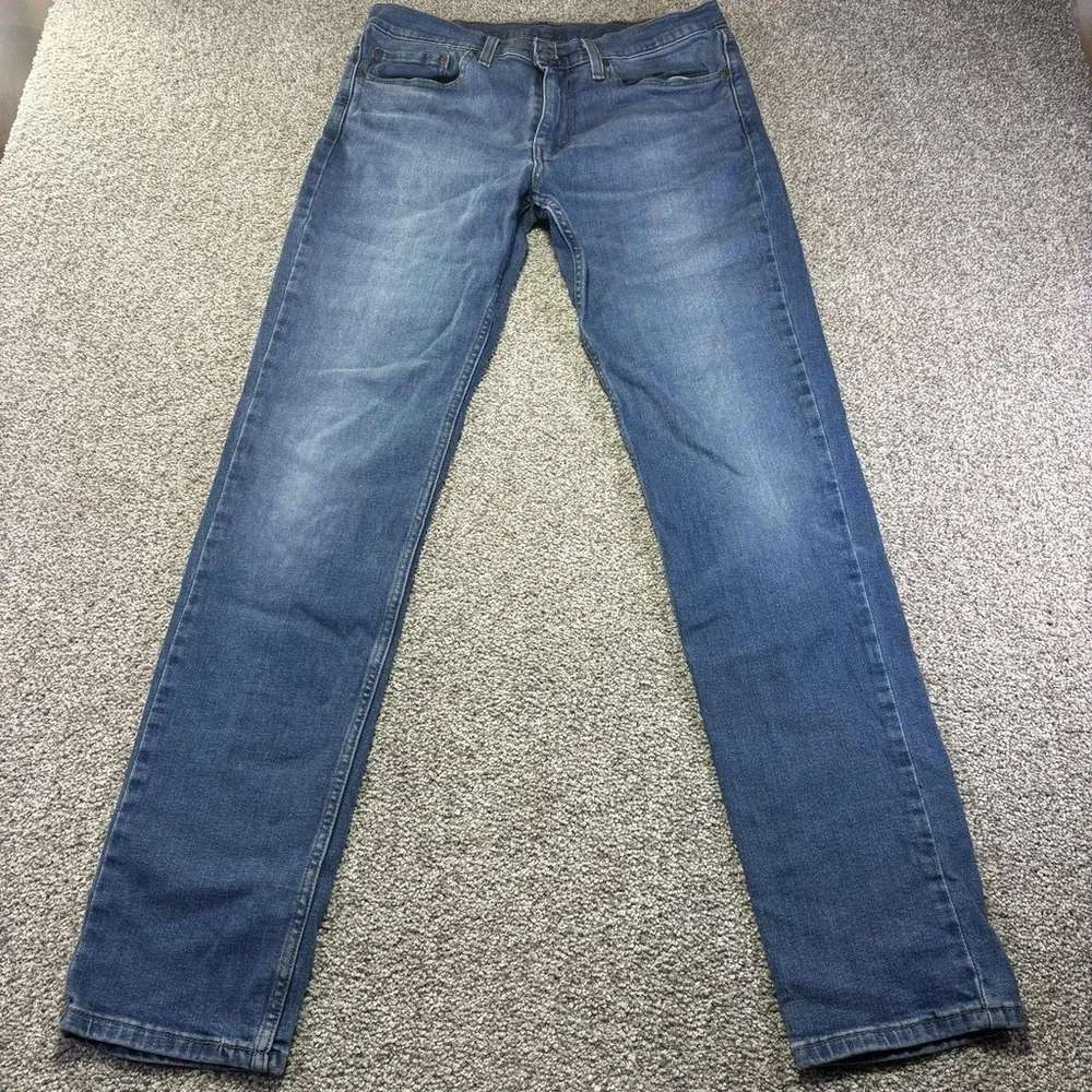 Levis 511 Slim Straight Jeans Mens 34x36 Medium Wash Blue Stretch 04511-3920